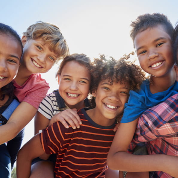 Group of smiling children