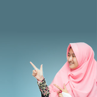 A woman wearing a headscarf smiling