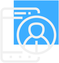 user profile on a phone app