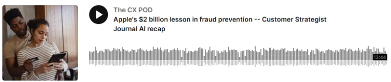 Apple podcast player