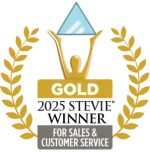 2025 Gold Stevie Winner for Sales and Customer Service