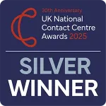 2025 UK National Contact Centre Awards Silver Winner