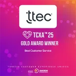 Gold award from the 2025 Türkiye Customer Experience Awards for Best Customer Service