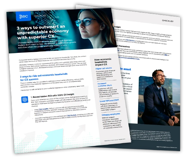 3 ways to outsmart an unpredictable economy with superior CX