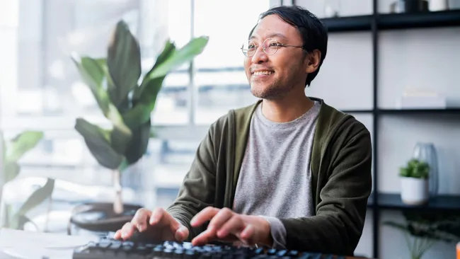 Man working in an office 