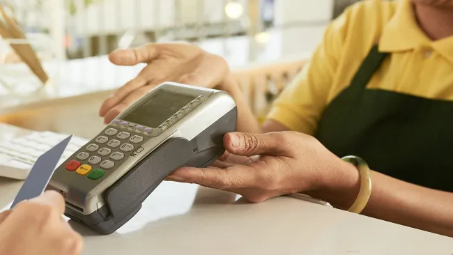 Customer at point of sale