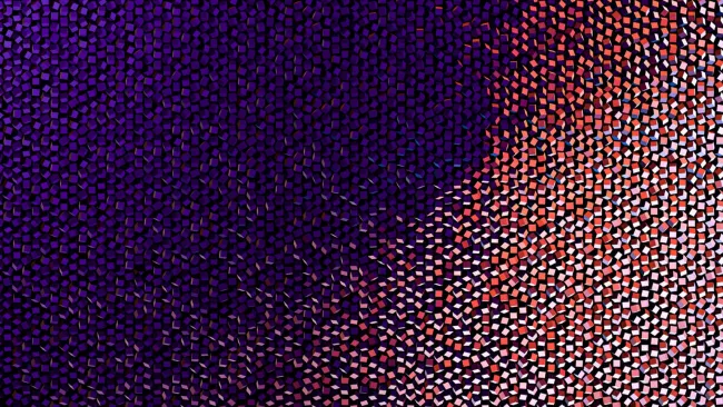 Colorful graphic made of 3d cubes