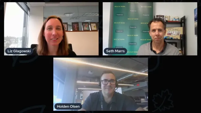 Screenshot of webinar participants