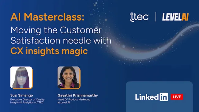 AI Masterclass: Move the needle on CSAT with CX insights magic
