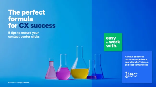 The perfect formula for CX success