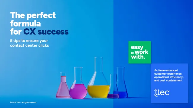 The perfect formula for CX success